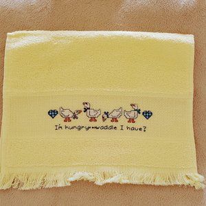 Cute Yellow Baby Burp Cloth